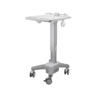 Amer Mounts Light Pedestal Medical Cart with Laptop Bar Mount-Overall Load Capacity: 1~9.5 kg (2.2~20.94 lbs)