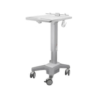 Amer Mounts Light Pedestal Medical Cart with Laptop Bar Mount-Overall Load Capacity: 1~9.5 kg (2.2~20.94 lbs)