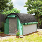 Outsunny Walk-in Tunnel Greenhouse - 6.6' x 10' x 6.5' - Roll-up zipped door, sidewalls and windows enhance ventilation and access options
 