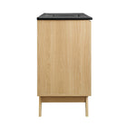 Modway Soma 48" Single Sink Bathroom Vanity - Oak/Black-Wood Grain Finish