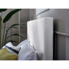 Modway Taylor Upholstered Linen Fabric King and California King Headboard - White-Three Mounting Position Heights