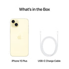 Apple iPhone 15 Plus 6.7" Super Retina XDR - 128 GB - Yellow - Bell and Virgin Plus-1 Year Limited Manufacturer Warranty