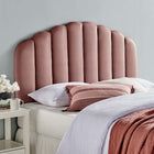 Modway Veronique Performance Velvet Twin Headboard - Dusty Rose-Performance Velvet Upholstery