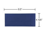 JAM Paper #10 Policy Envelopes, 4 1/8 x 9.5, Presidential Blue, 100 Pack (263912999g)-Closure: Gum