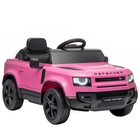 Qaba 12V Ride on Car Licensed Land Rover with Remote, Suspension - Pink-Land Rover licensed design delivers realistic driving appearance

