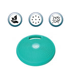 Bouncyband Portable Wiggle Seat Sensory Cushion - Green-Ergonomic disc causes the body to stabilize itself improving posture and core strength