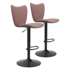 Zuo Elevate Barstool - Brown - Set of 2-Ergonomic and supportive footrest