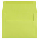 JAM Paper A7 Coloured Invitation Envelopes - 5.25 x 7.25 - Ultra Lime Green - 50 Pack-These envelopes are great for invitations, greeting cards, RSVP's, thank you cards, gifts for birthdays, holidays and more