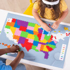 Plus-Plus Plus-Plus Puzzle By Number - Map of the United States - Set of 1400 Pieces-BPA-free and phthalate-free