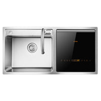Fotile Built-in 2-In-1 In-Sink Stainless Steel Dishwasher - 35"-Ergonomic counter top mounted design eliminates having to bend down to load and unload dishes