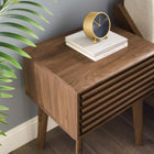 Modway Render End Table - Walnut-Durable Particleboard Construction