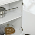 HOMCOM 72" H Kitchen Pantry Cabinet with Drawer and Adjustable Shelves - White-Place it in your kitchen, living room, or dining room for added storage space 