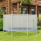 Soozier 12' Trampoline Net with 8 Poles-Come with 8 poles, each pole with 2 piece total 16 tubes