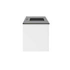 Modway Vitality 48" Single Sink Bathroom Vanity - White/Black-Ceramic Sink With Integrated Countertop