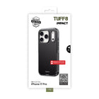 TUFF8 Impact Dual-layer Rugged Case for iPhone 17 Pro - Black-Durable materials: Made from tough polycarbonate with a beveled camera guard for added lens protection