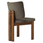 Modway Alba Armless Upholstered Dining Chairs - Taupe - 2 Pack-8