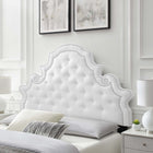 Modway Diana Tufted Performance Velvet Twin Headboard - White-Assembly Required