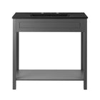 Modway Altura 36" Bathroom Vanity - Grey/Black-Assembly Required