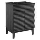 Modway Render 24" Bathroom Vanity - Charcoal/Black-Mid-Century Modern Style