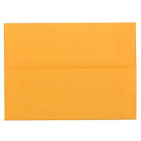 JAM Paper A6 Coloured Invitation Envelopes - 4.75 x 6.5 - Ultra Orange - 50 Pack-These envelopes are perfect to use for sending invitations, greeting cards, RSVP's, thank you cards, gifts for birthdays, graduations, holidays and more