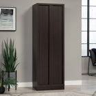 Sauder Merton Hall Storage Cabinet - Dakota Oak-Adjustable shelving: Three adjustable shelves and one fixed shelf for the ultimate storage versatility. Each adjustable shelf has a maximum weight capacity of 25 lb