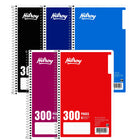 Hilroy 5-Subject Notebook with Tabs, 9-1/2" x 6", Assorted, 300 Pages-Perfect for notes on more than one project or subject