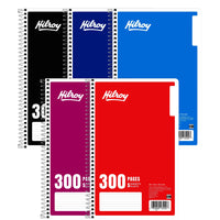 Hilroy 5-Subject Notebook with Tabs, 9-1/2" x 6", Assorted, 300 Pages-Perfect for notes on more than one project or subject