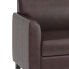 Flash Furniture HERCULES Diplomat Series Brown Leather Sofa-Foam Filled Cushions