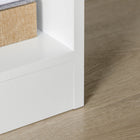 HOMCOM Tall Bookshelf with Drawer - White-Assembly required