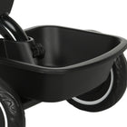 Qaba Toddler Tricycle with Adjustable Seat - Black-10" front and 8.5" rear EVA wheels 