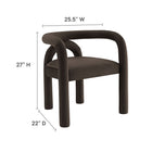 Modway Astrid Performance Velvet Dining Chair - Cocoa-Performance Velvet Upholstery