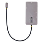 Startech USB C Multiport Adapter - Dual HDMI Video - 4K 60Hz - 2Pt 5Gbps USB-A Hub - 100W Power Delivery Pass-Connectivity tools: This mini dock features a software application that improves performance and security. It includes a MAC Address Changer, USB Event Monitoring, Windows Layout, and Wi-Fi Auto Switch utilities