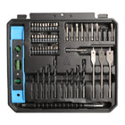 Fixtec 12V Cordless Drill 60-Piece Kit with Battery and Charger-LED Light