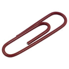 JAM Paper Colourful Standard Paper Clips - Regular 1" - Burgundy Maroon - 100 Pack-Size: 1 inch (Standard/Regular) | Keep your stacks of paper organized with coloured paper clips