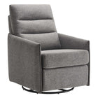 Modway Etta Upholstered Fabric Lounge Chair - Light Grey-Fabric Upholstery