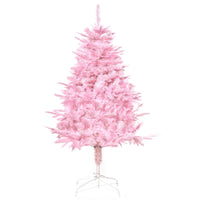 HOMCOM 4' Artificial Christmas Tree with Automatic Open - Pink-Pink colour create sweet atmosphere for ladies 