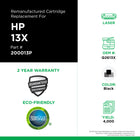 CIG HP 13X Remanufacutred Toner Cartridge - High Yield - Black-Environmentally Friendly: Remanufactured from an original HP recycled cartridge