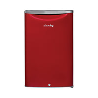 Danby 4.4 cu. ft. Contemporary Classic Compact Fridge - Black/Metallic Red-Energy Star compliant, energy-efficient to help you save money without sacrificing performance
