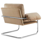 Modway Ansel Performance Velvet Accent Chair - Taupe-Non-Marking Foot Pins