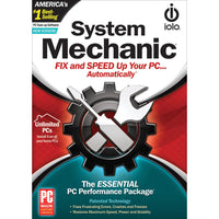 Iolo System Mechanic with Anti-Virus & AntiSpyware Unlimited-PC Optimization: Automatically performs a comprehensive scan to identify and fix issues that may be slowing down your PC, such as registry errors, junk files, and fragmented drives