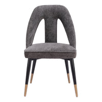 Zuo Artus Dining Chair - Grey-Powder coated steel leg