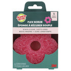Scotch-Brite Flex Scrub Sponge - Non-Scratch - Dishwasher-Safe - Pink-Stays clean & lasts long: this scotch-Brite flex scrub 1-pack is a non-scratch kitchen sponge that rinses clean to help resist odours for a fresh clean every time