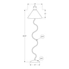 Monarch Specialties 9627 64"H Floor Lamp - Black Metal, Ivory/Cream Shade-Built for long-lasting use, this floor lamp is backed by a 2 year limited warranty, offering added confidence and peace of mind with your purchase