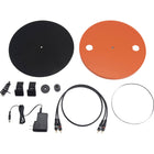 JBL Spinner BT Bluetooth Turntable - Black/Orange-Packaging Dimensions: 10” H x 21.5” W x 17.9” D (254 mm H x 545 mm W x 455 mm D)