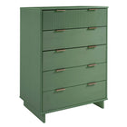 Manhattan Comfort Granville Modern Dresser and Chest Set - Sage Green-17.72" L x 37.8" W x 48.98" H