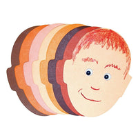 Roylco 5" x 8" Face Pad Assorted 50 Sheets/Pad, 3 Pack (R-51449)-Ages 4 and up years and grades all
