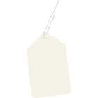 Crownhill Retail Marking / Pricing Tag With String, 1-15/16" x 1-1/4", White, 1000 Pack-Ideal for marking prices on items in retail stores or shops