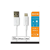 LOGiiX LGX-10951 Sync & Charge Jolt Lightning Cable, 30 cm, White-Compatible with all versions of iPod, iPhone and iPad, the LOGiiX Sync and Charge Cable can be used with both Macs and PC.