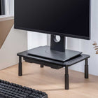 IntekView Height Adjustable Computer Stand with Drawer-Ideal for laptops and 13" to 32" monitors.