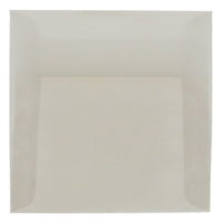 JAM Paper 8.5 x 8.5 Square Envelopes, Platinum Silver Translucent, 1000 Pack-Invitation Envelope